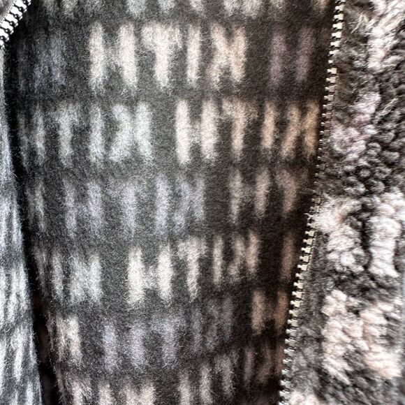 Kith Waverly Multi Monogram Fleece Black men's XXL NWOT - Picture 4 of 8